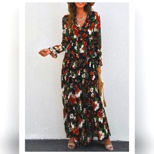 Floral Maxi Dress🍂🏵️🌹